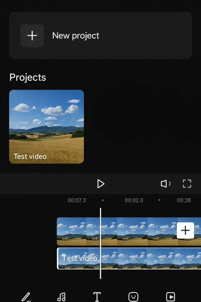 capcut mod apk app interface