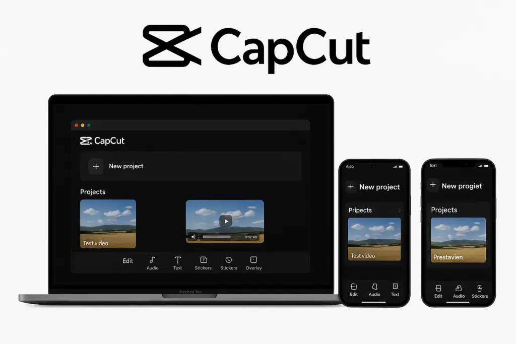 capcut mod apk different device interface